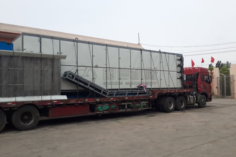 全套冬瓜皮烘干機(jī)裝滿一車(chē)